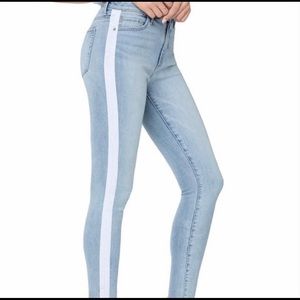 Sam Edelman Stiletto White Stripe Jeans